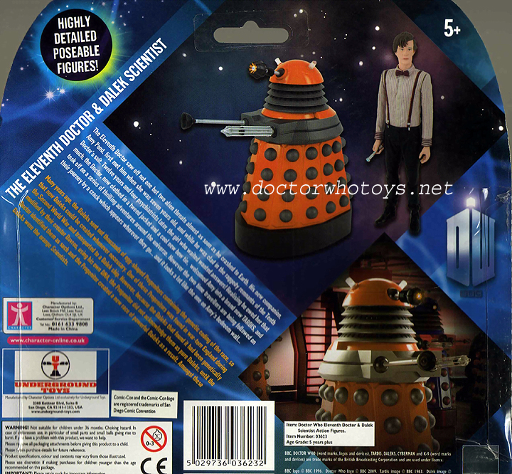Doctor Who Action Figures Eleventh Doctor and Dalek Scientist